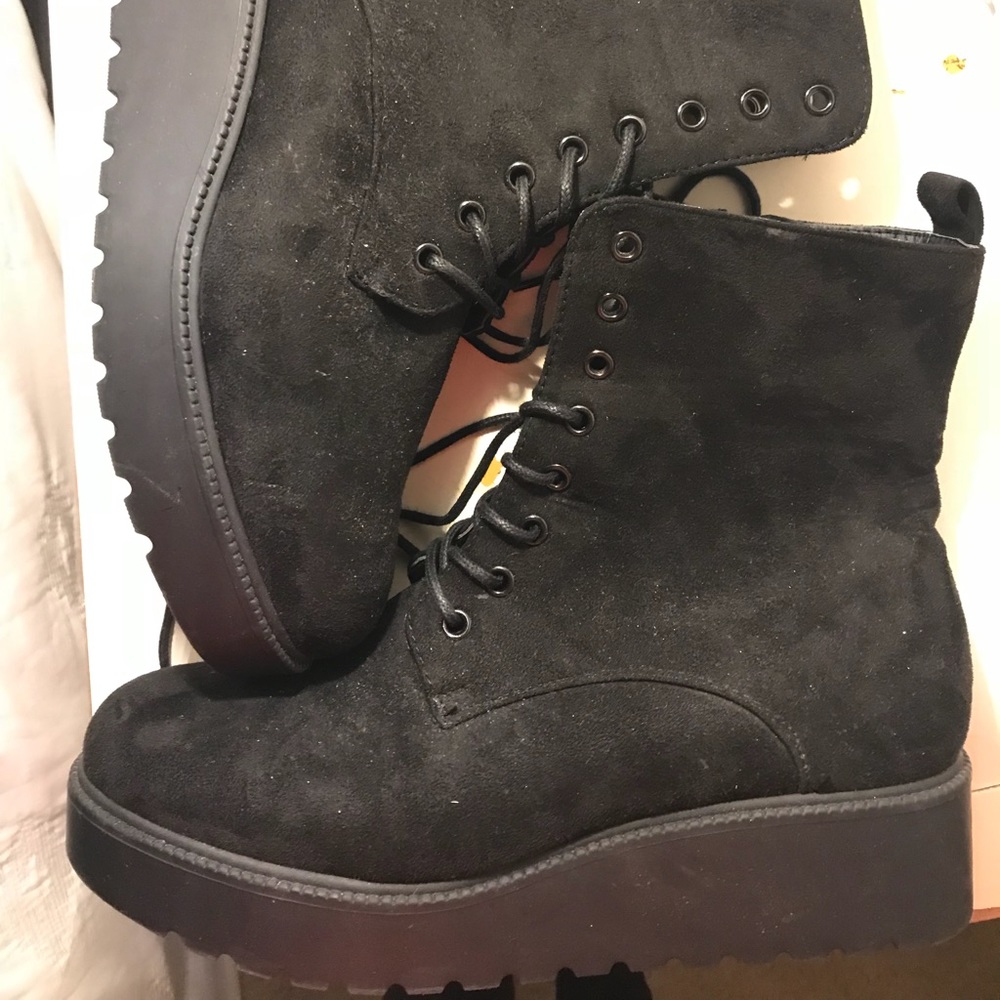 ASOS black laced boots